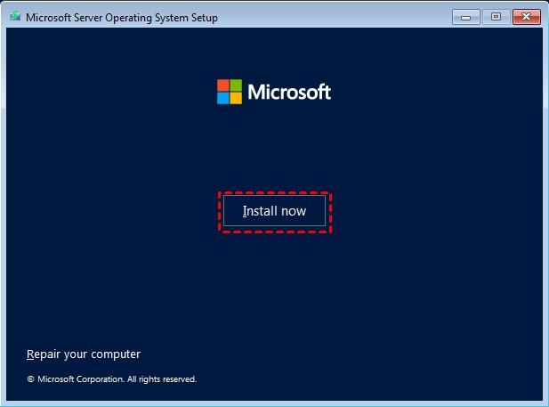 install windows server 2022