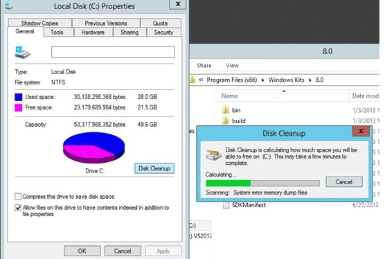 disk cleanup