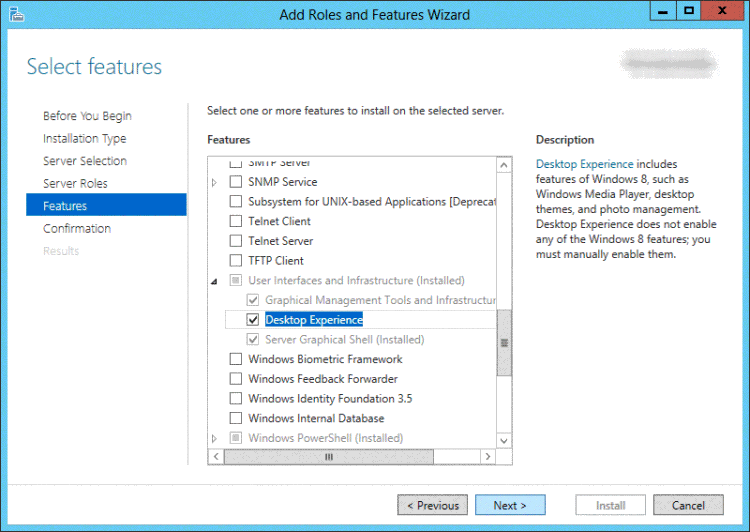 enable disk clean server 2012