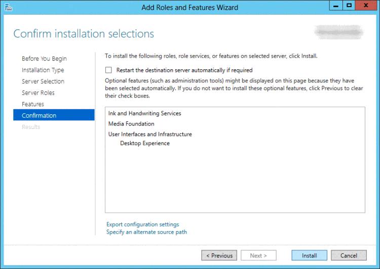 enable disk clean server 2012